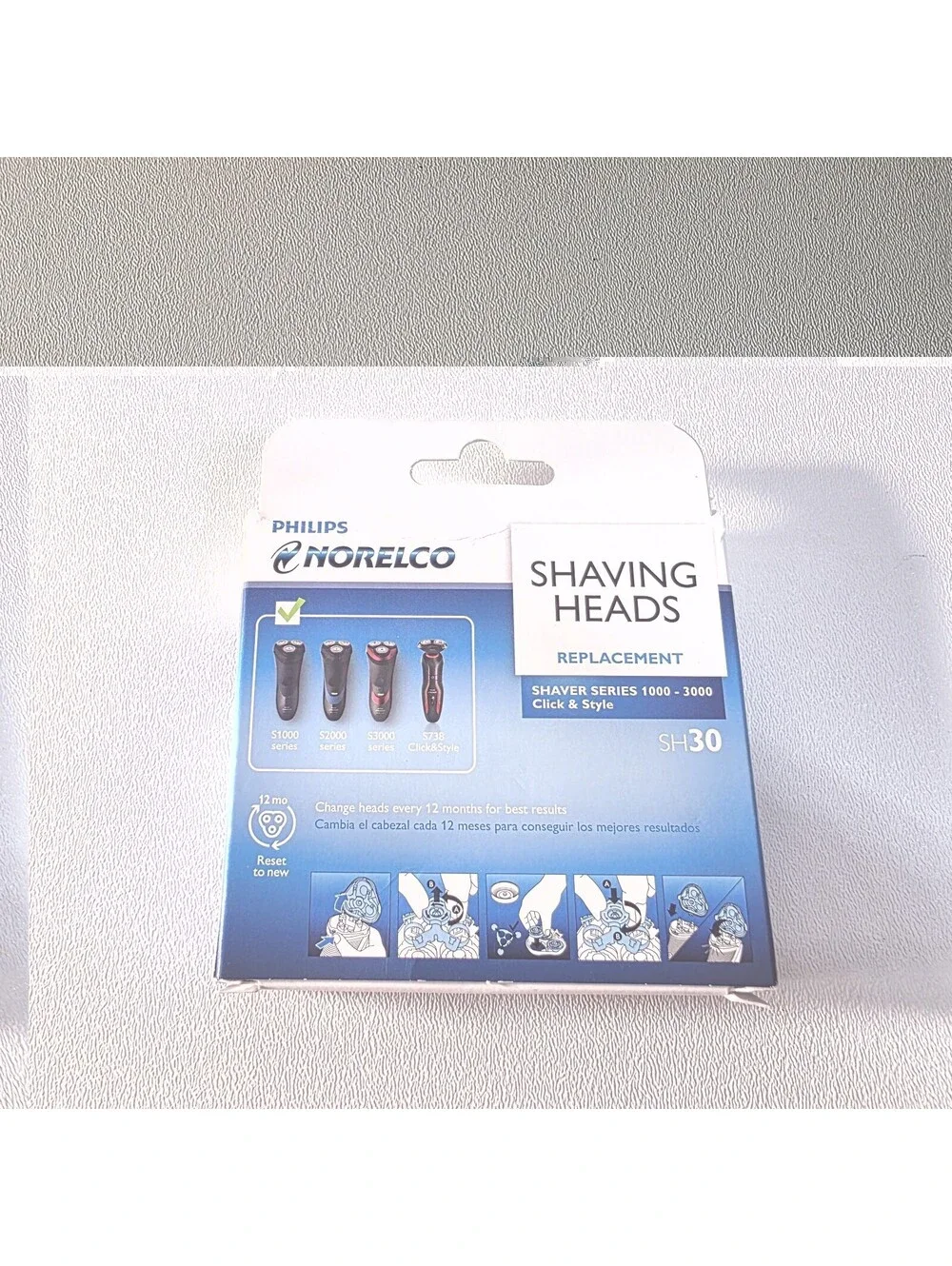 Philips Norelco SH30 Replacement Heads for Series 1000-3000 S738 NIB